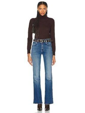 MOTHER The Desperado Heel Jeans in Work Hard Play Hard